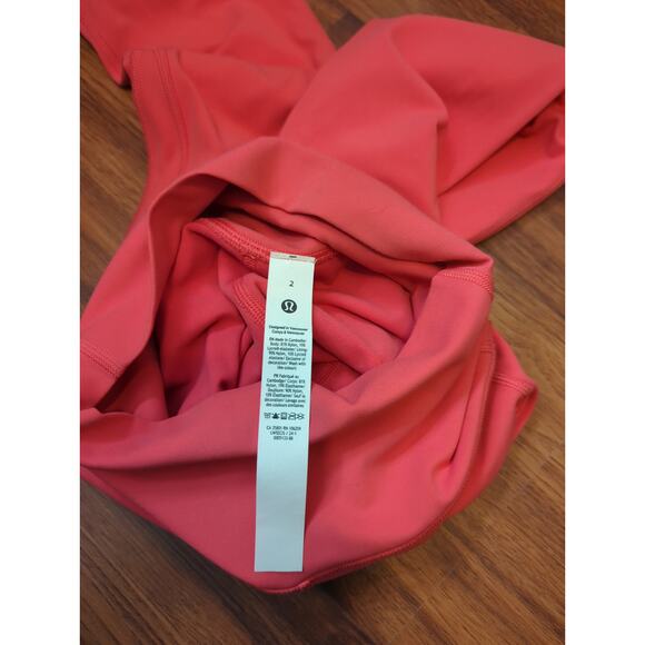 Lululemon Align High Rise Leggings Pink Coral - 28" Inseam Size 2 - Picture 7 of 7